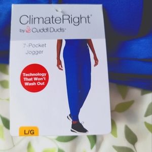 Royal blue Scrub Jogger Pants Sz Lg permanent antibacterial technology
